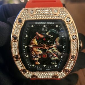 51-01 Tourbillon Orange Michelle Yeoh "Tiger and Dragon" Quartz Watch